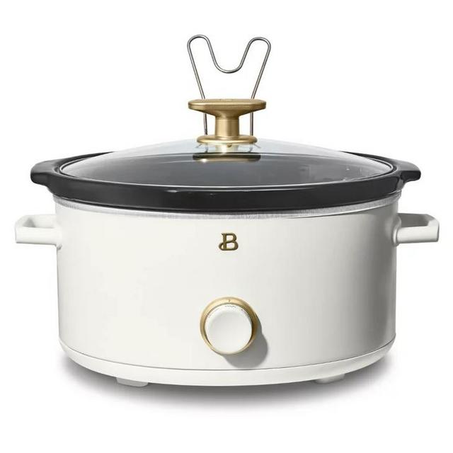 Beautiful 8QT Slow Cooker, White Icing by Drew Barrymore