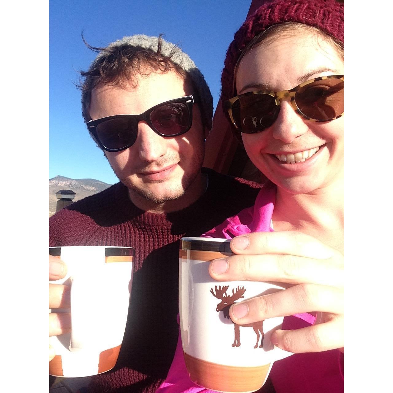 Our five year anniversary in the middle-of-nowhere Alimony, Utah where Liz went to law school from 2014-2017.