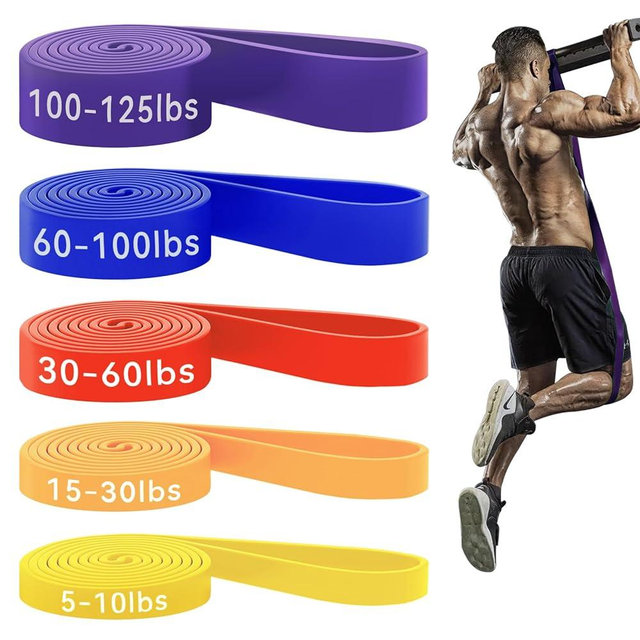 HAPBEAR Pull Up Assistance Bands - Resistance Band - Pull Up Bands - Exercise Bands Resistance Bands Set of 5 - Workout Bands for Working Out, Stretching, Physical Therapy, Muscle Training