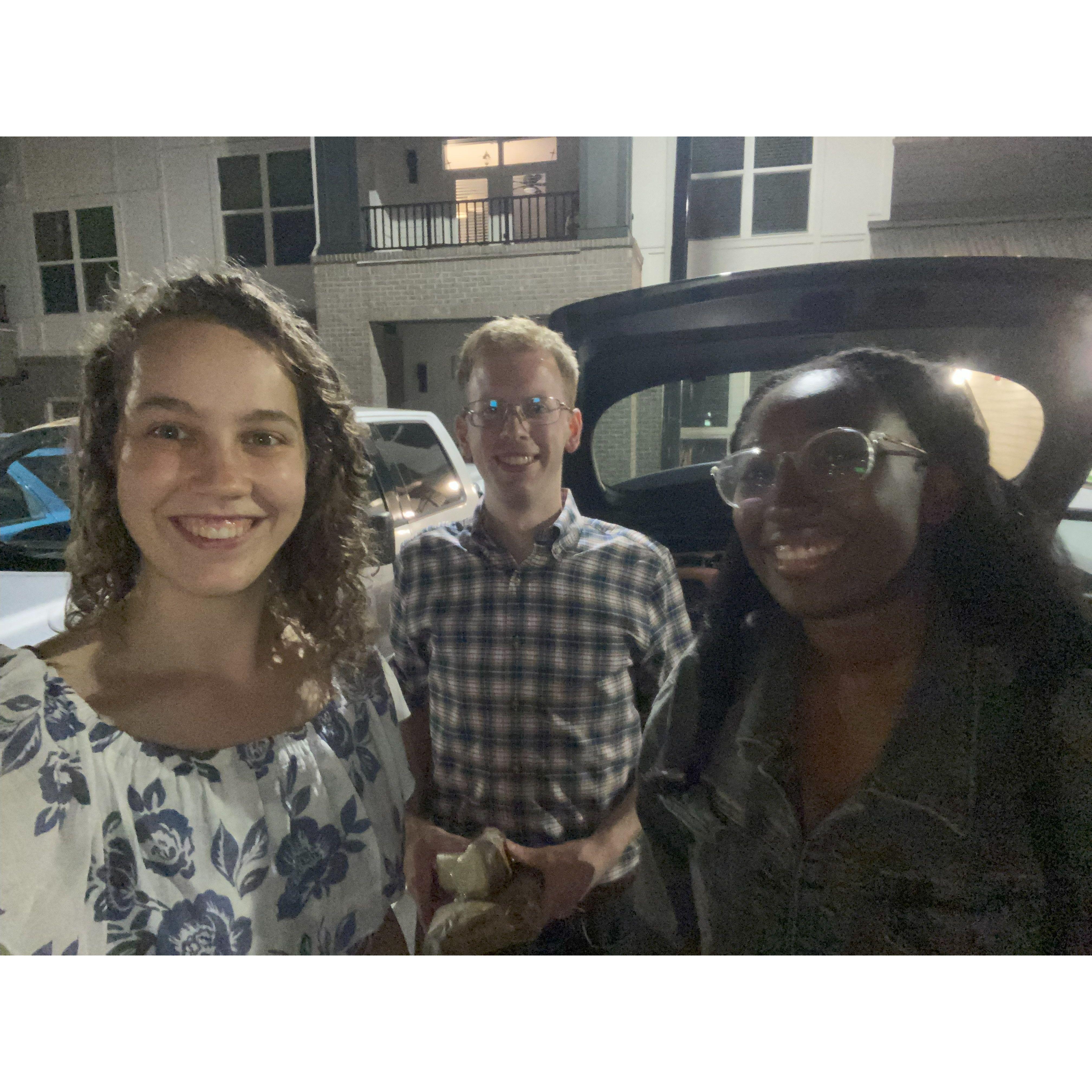 Our friend Melissa accompanied us on most of our trips to the McGowan home