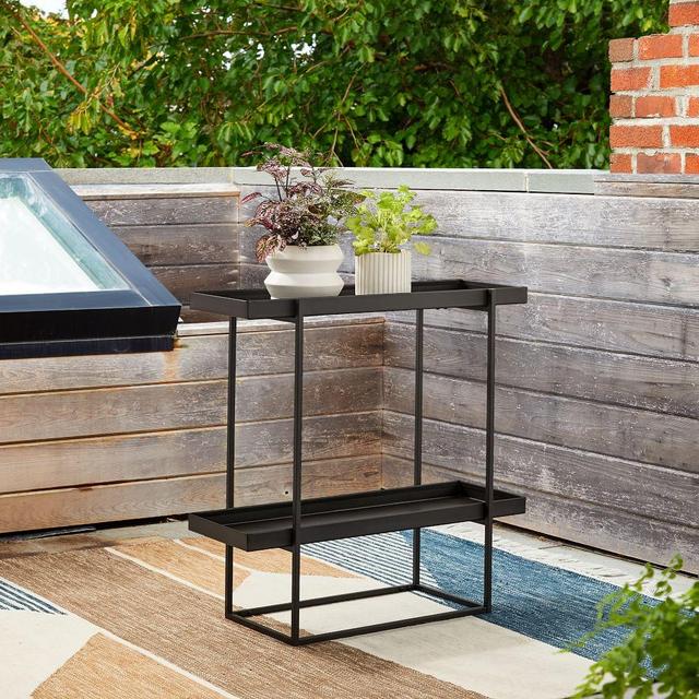 Streamline Plant Stand, Antique Bronze, 28in