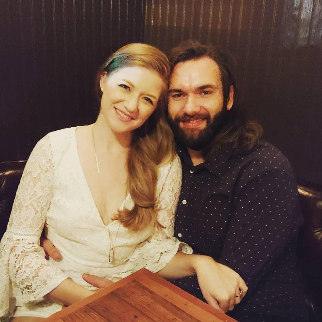 Having dinner at the lovely Kimball House on our original wedding date of October 3, 2020.