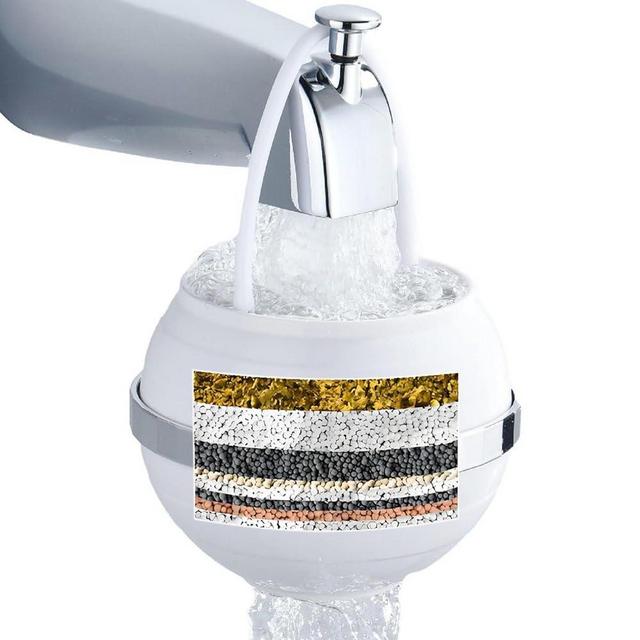 Bath Bathtub Shower Water Filter for Tub Faucet - Hard Water Softener - Remove Contaminants,Chlorine and Fluoride - Improves Skin, Hair and Nails Condition