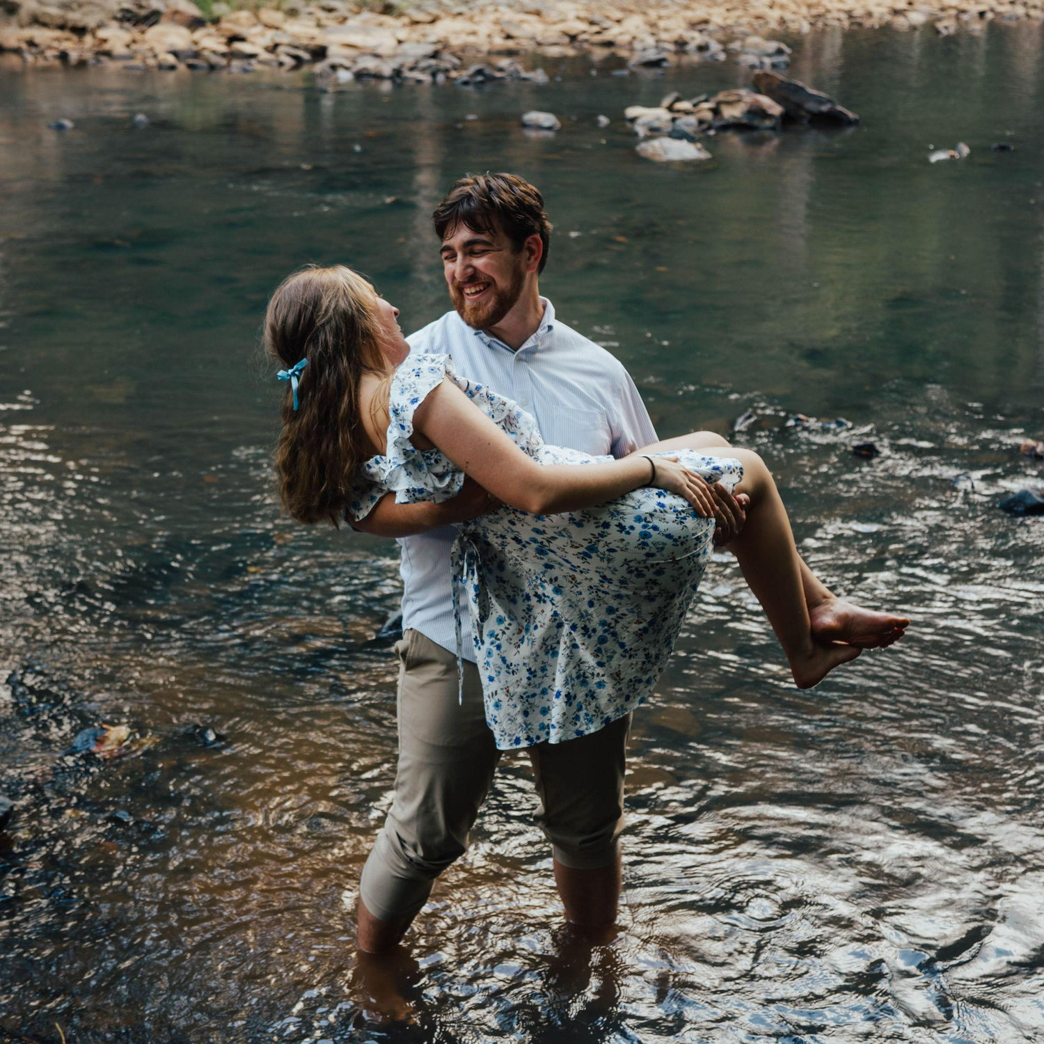 Moments after our engagement