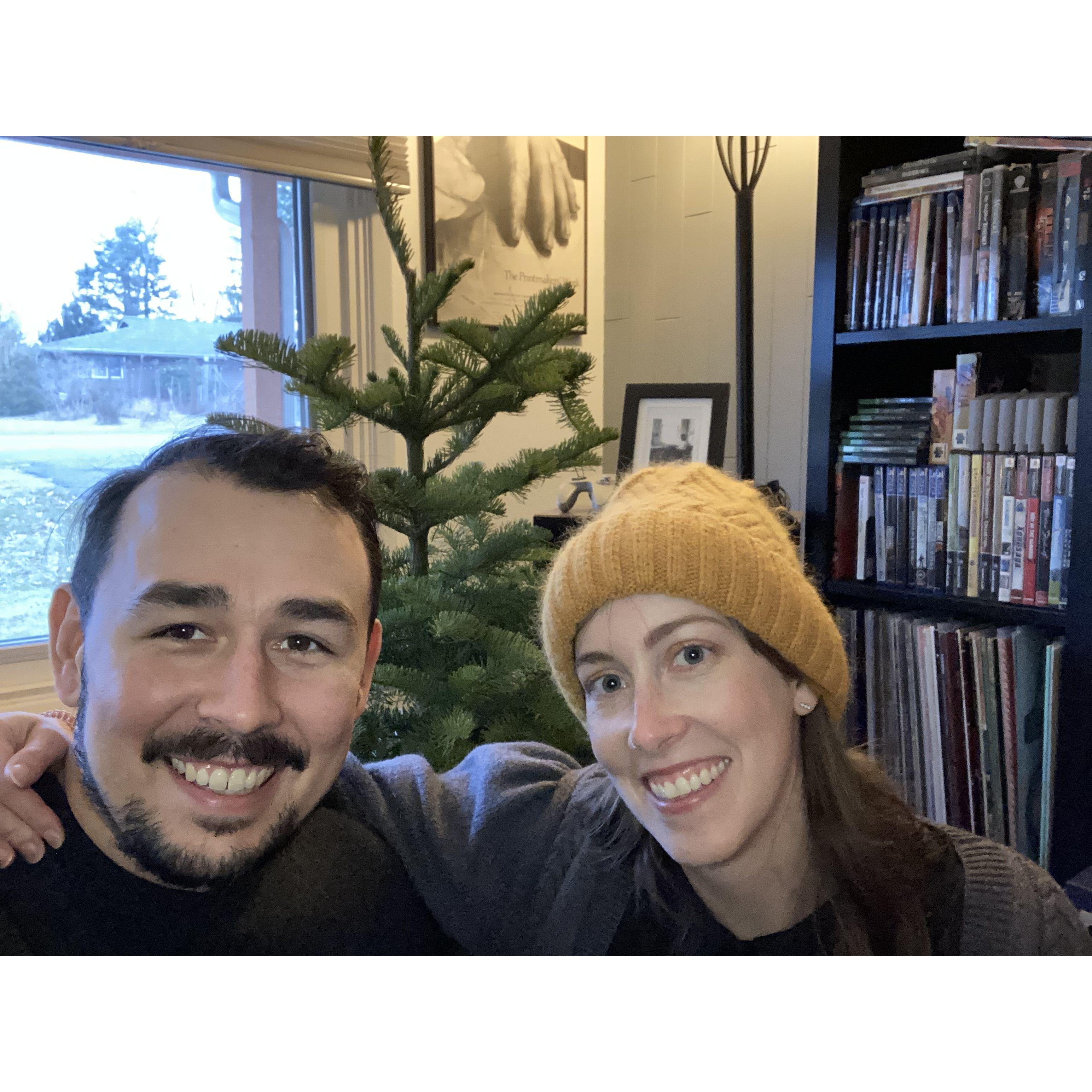 Our first Christmas tree together!