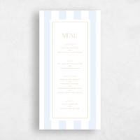 Blue Wedding Menu - Cancun