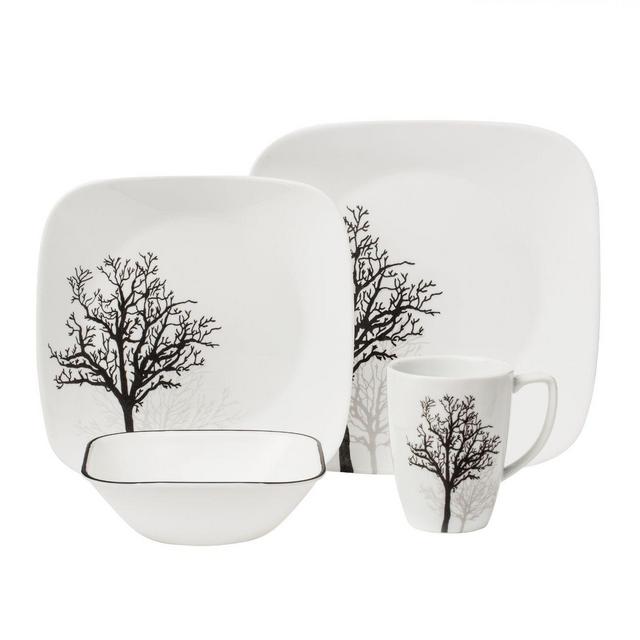 Corelle® Timber Shadows 16-piece Dinnerware Set, Service for 4