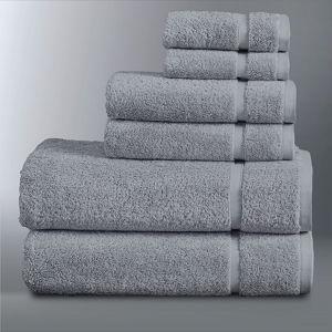 Simply Vera Vera Wang Vera Egyptian Cotton 6-piece Towel Set, Silver!