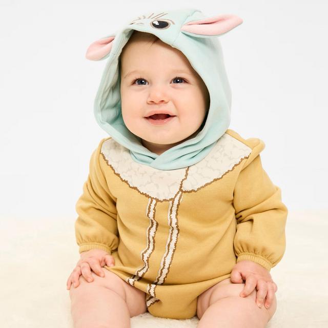 Star Wars™ Hooded Grogu Fleece One-Piece Romper for Baby