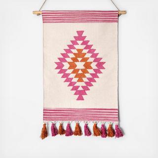 Aztec Medallion Tassel Wall Hanging