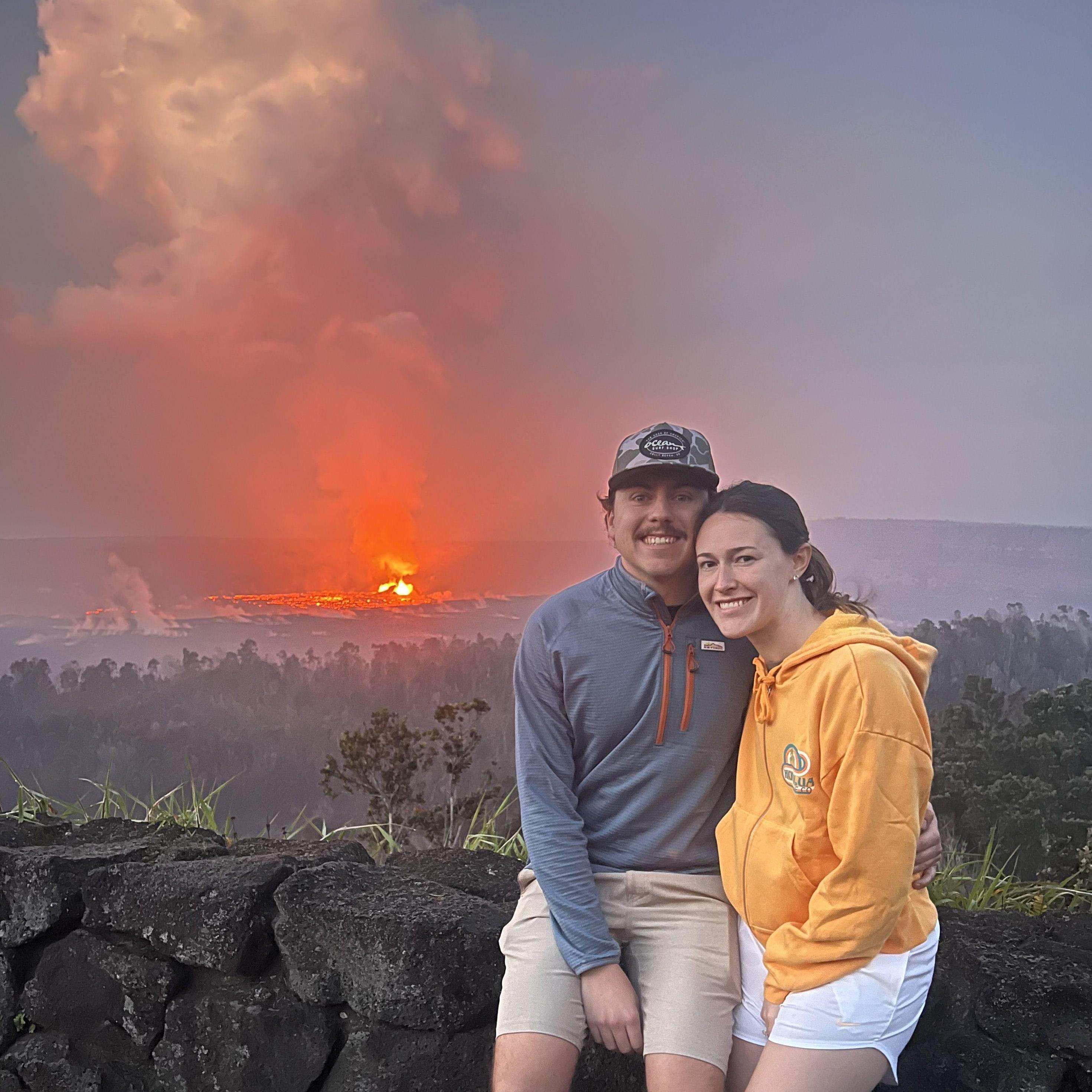 On our last day in Hawaii, we woke up at 3am to go see Kilauea actively erupting!