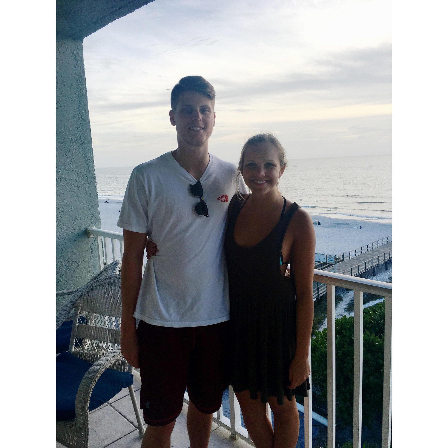 December 2015 - We went to St. Pete's, FL with Cole's family to celebrate NYE. Our first vacation together.