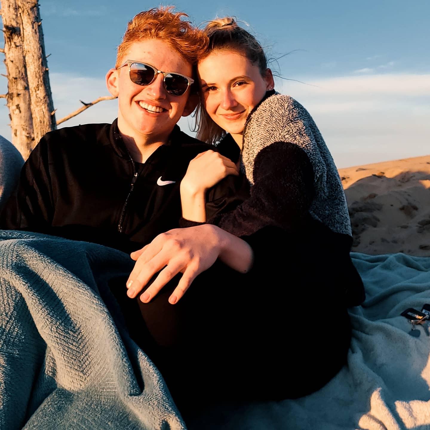 Our impromptu 'Senior Sunset' atop the dune in Pacific City with some of our closest friends!