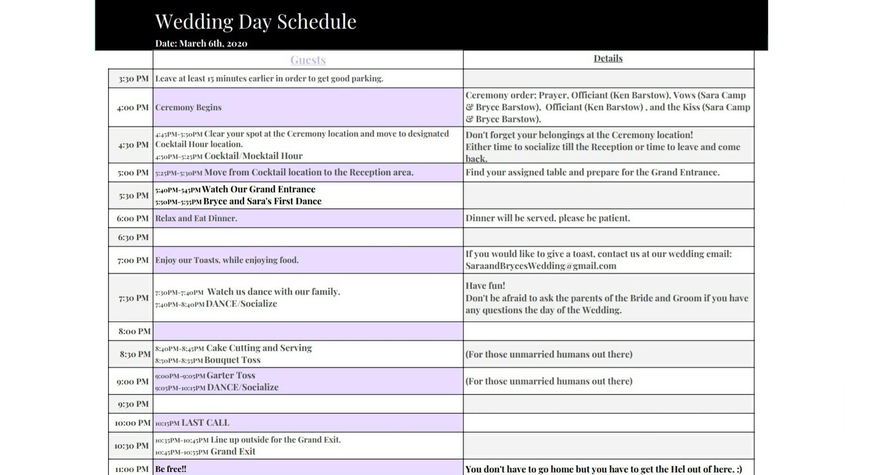 The Wedding Website of Sara Camp and Bryce Barstow