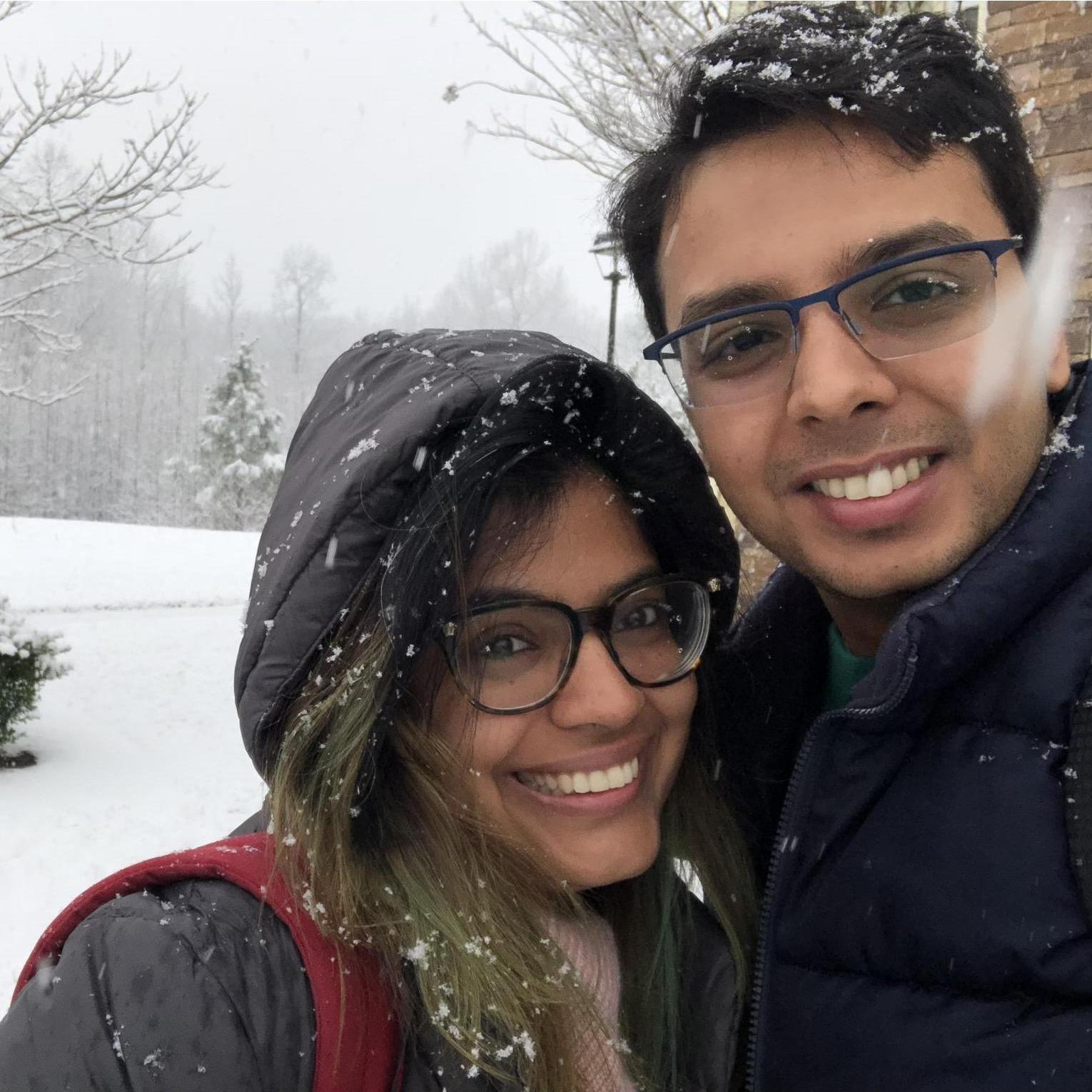 Our first snow together!