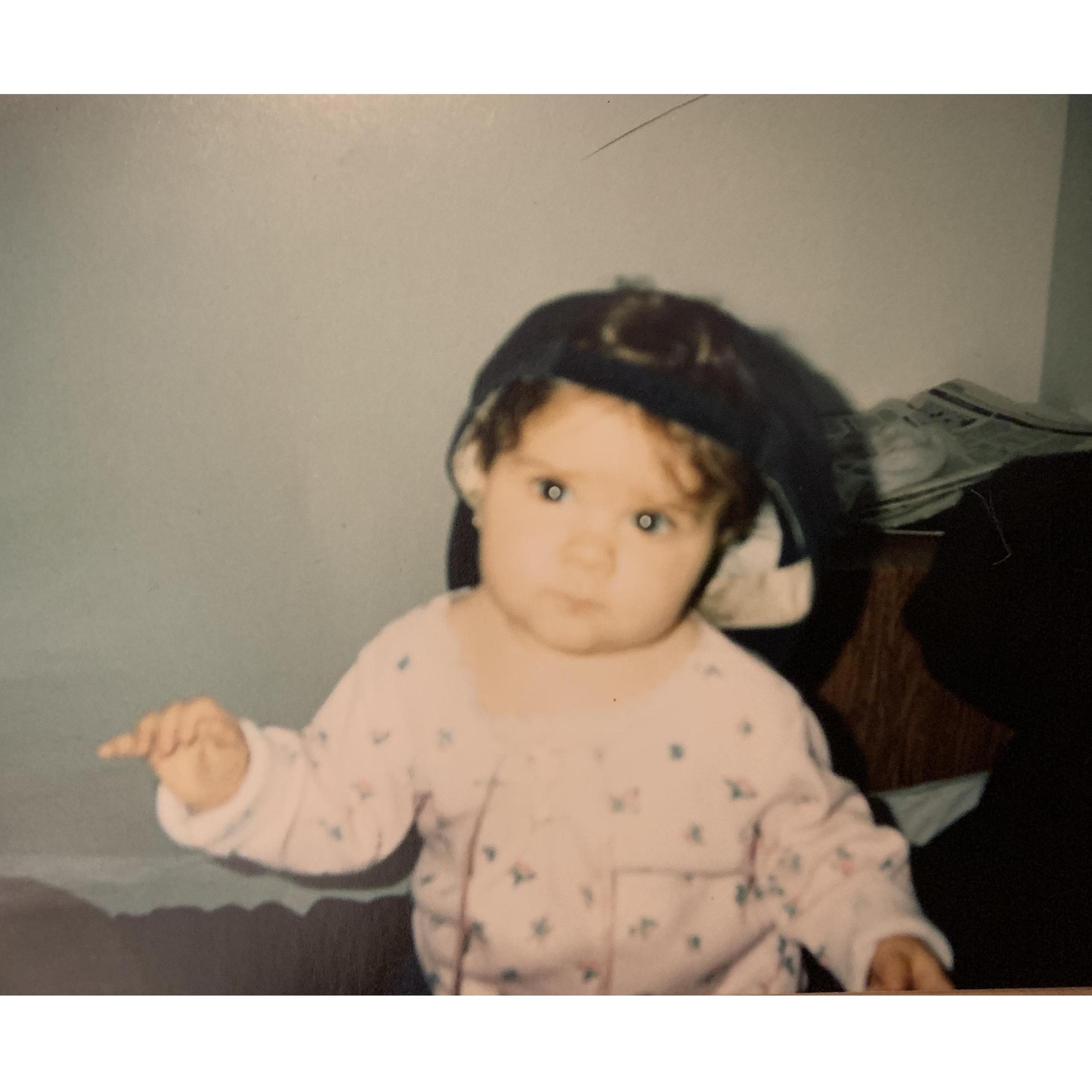 Alexis rocking the backward cap (1995)