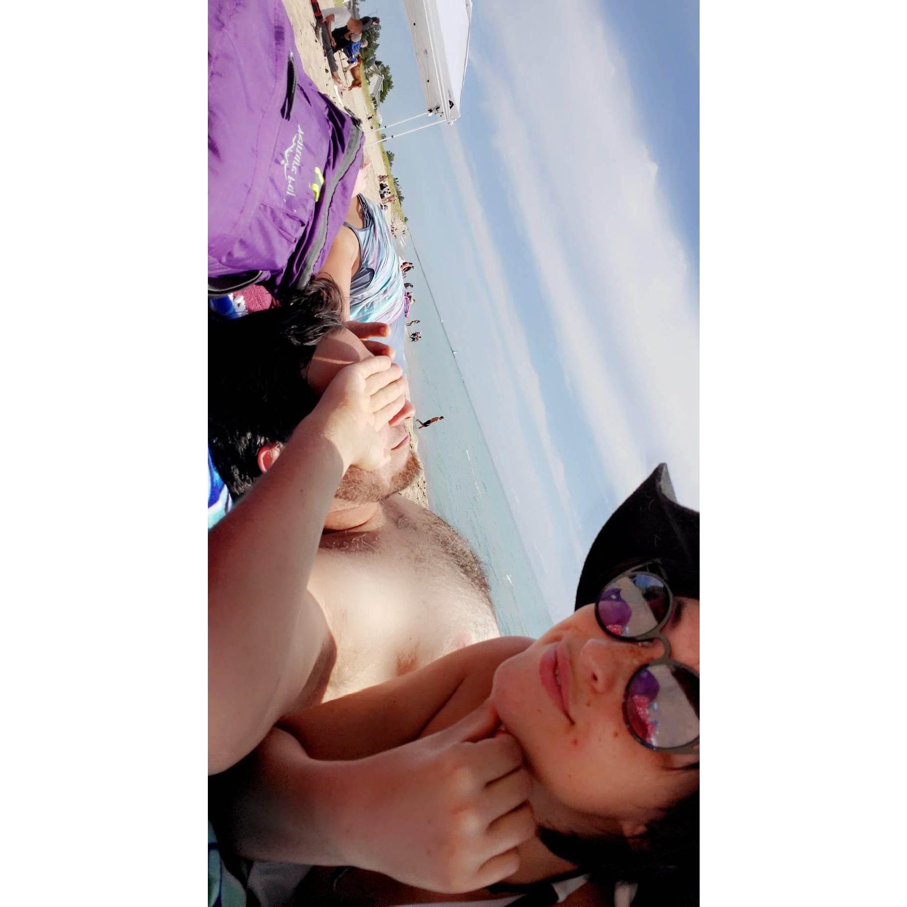 Beach day in Ludington
