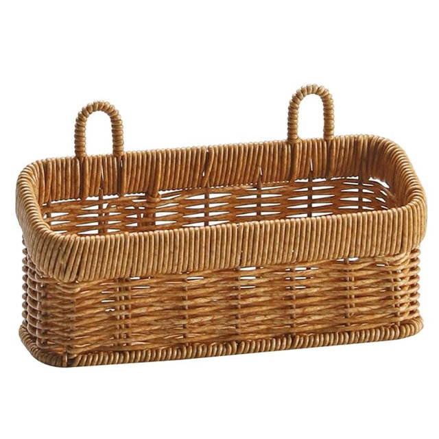 MHADBKH Woven Kitchen Storage Basket Wall Hanging Organizers for Vegetables Efficient Garlic Gingers Container Kitchen Supplies