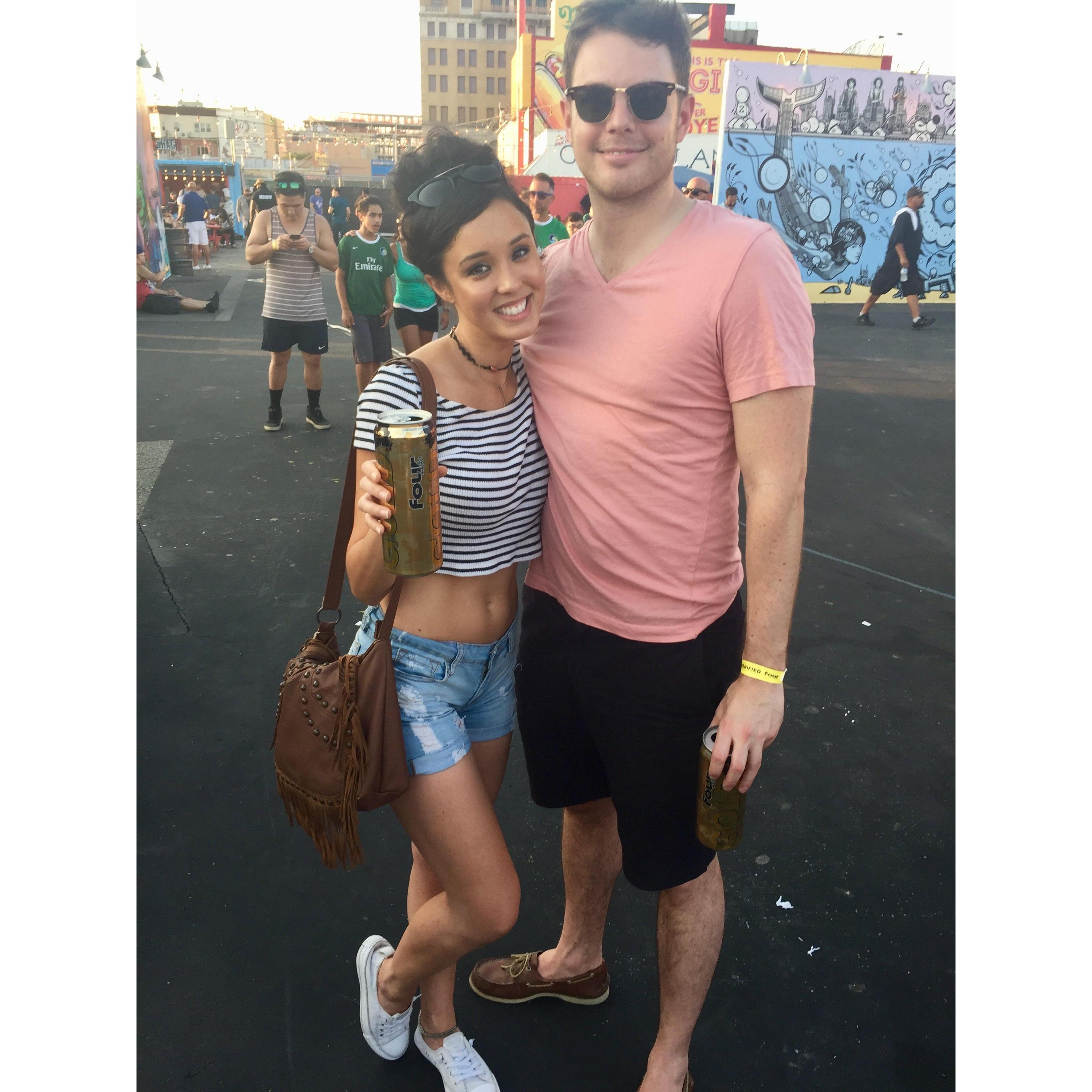 Having fun at Coney Island
