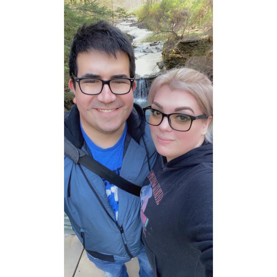 May 2021: Brittany took Vincent to Buttermilk Falls for the first time.