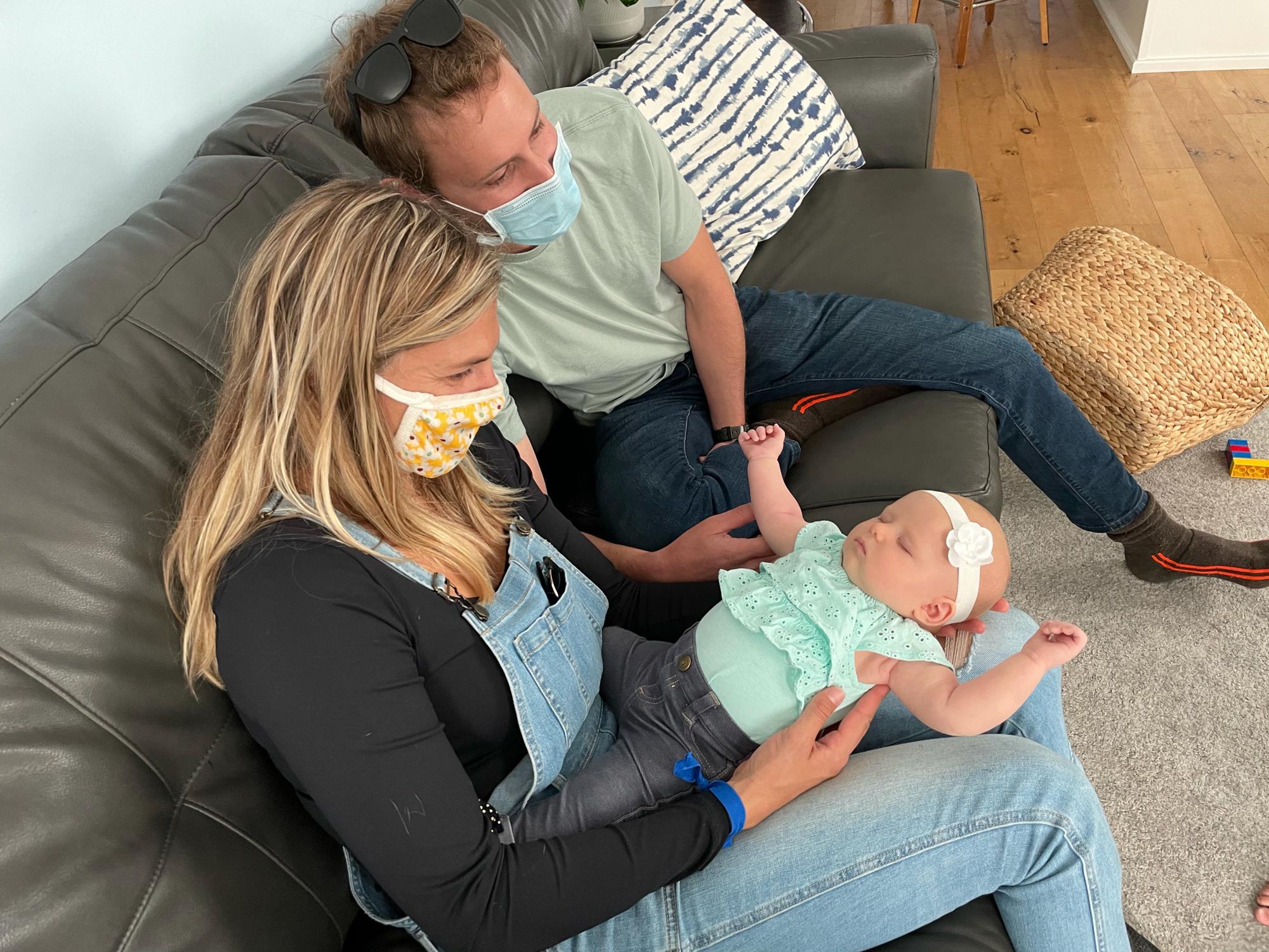 Meeting Grant’s (soon to be - Our) little niece for the first time!