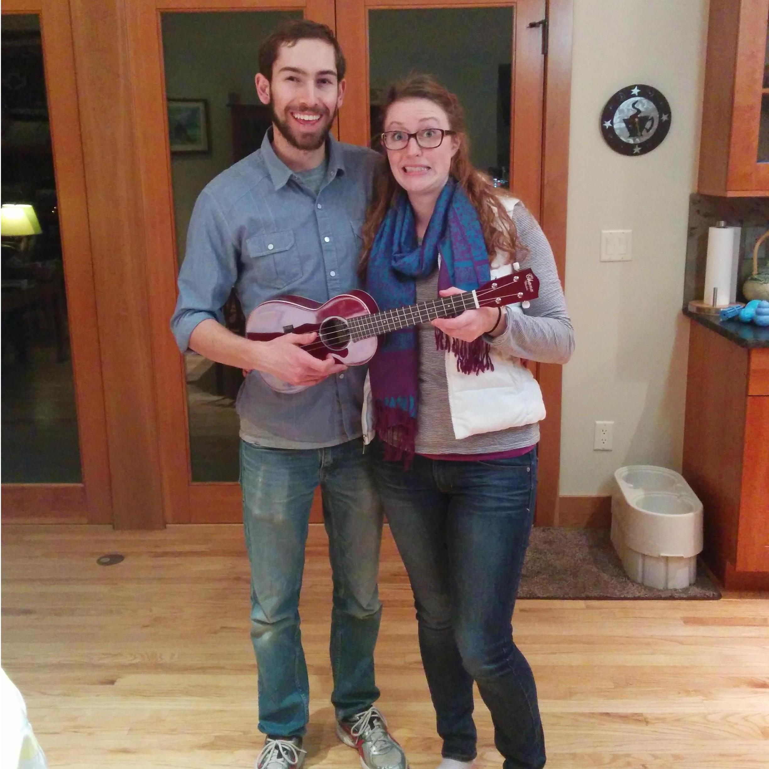 2014 We bought a ukulele together!