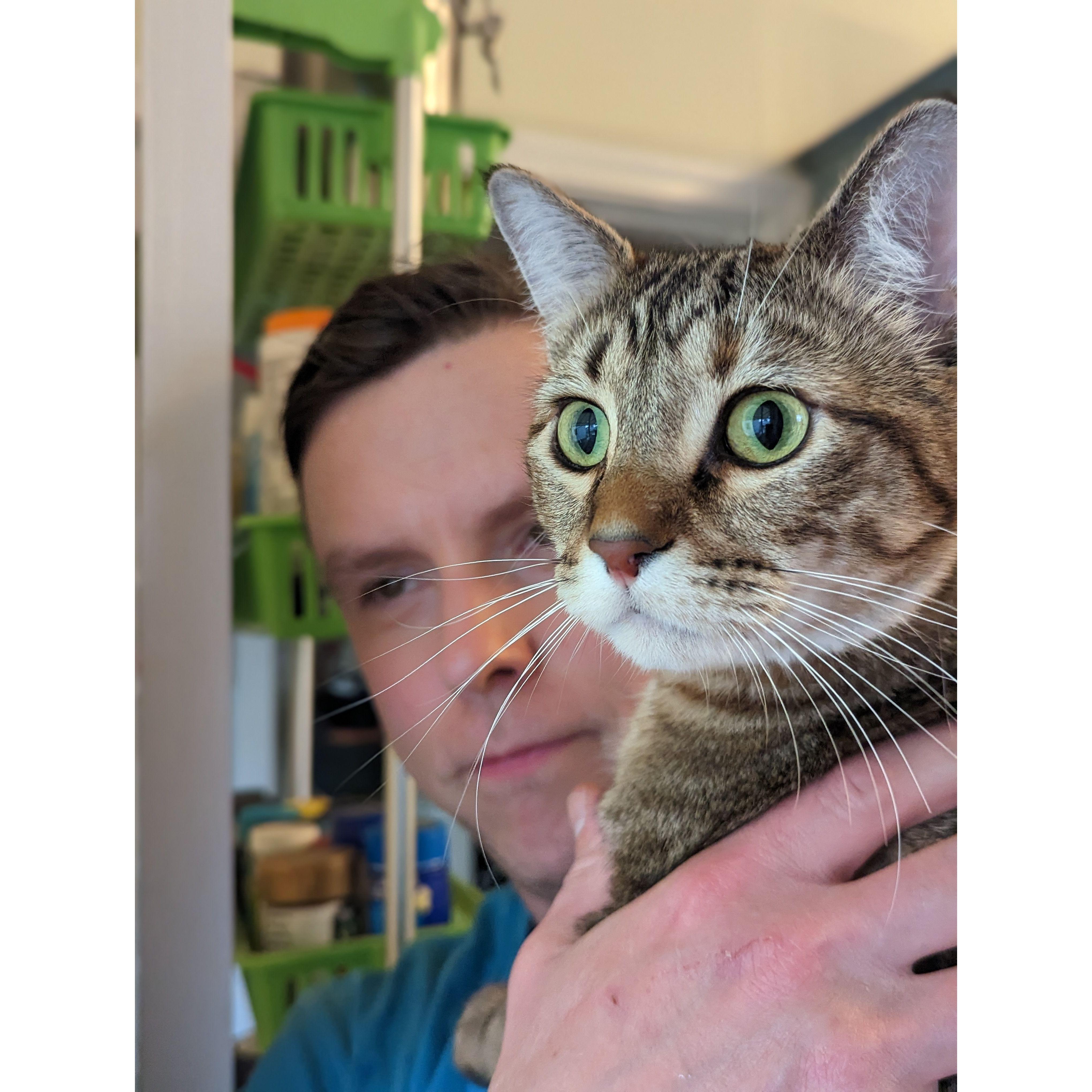 Our little lady Belma and Daddy.