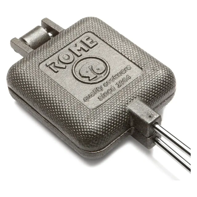 Rome Industries 1705 Cast Iron Campfire Pie Iron Square Sandwich Cooker