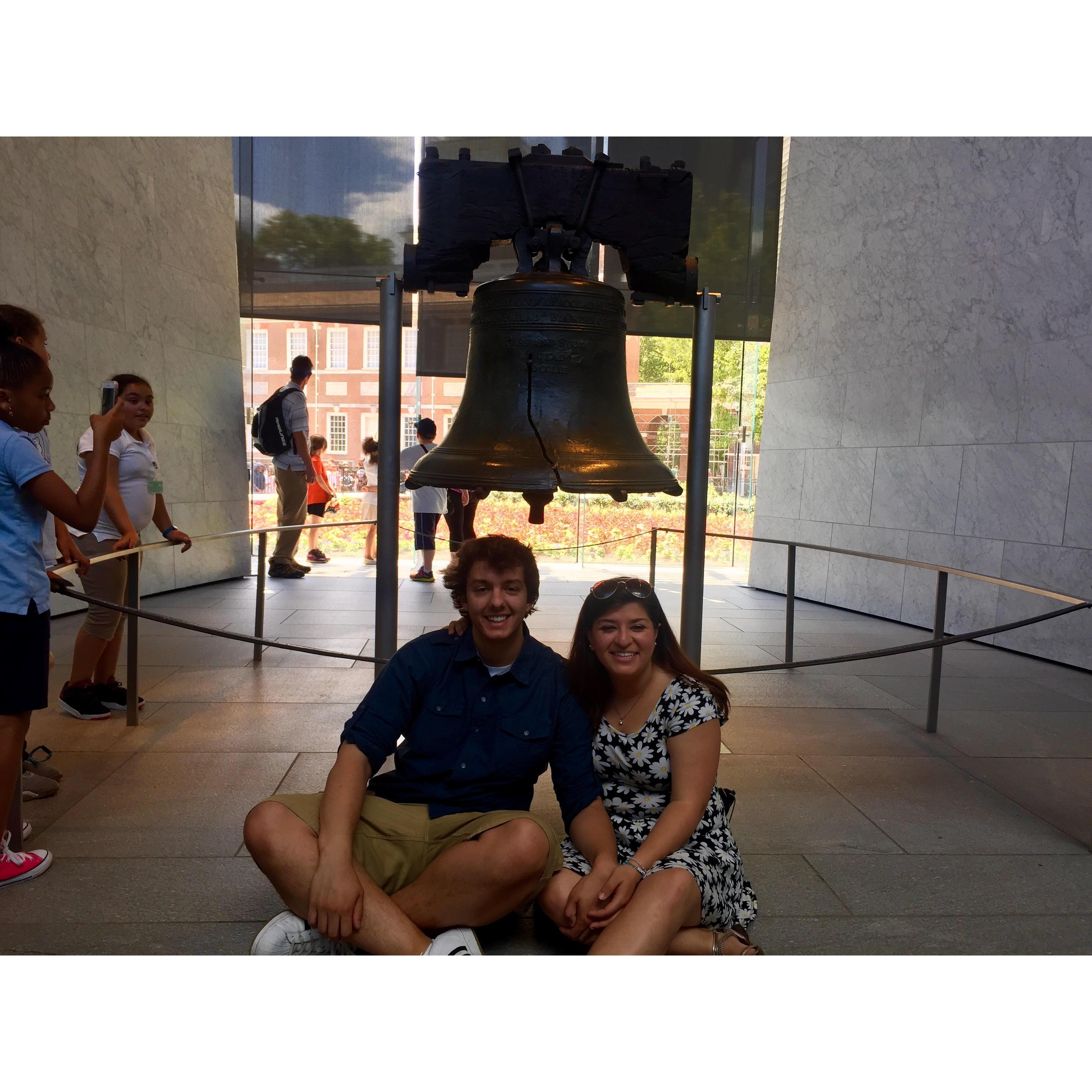Celebrating one year of dating in our favorite city