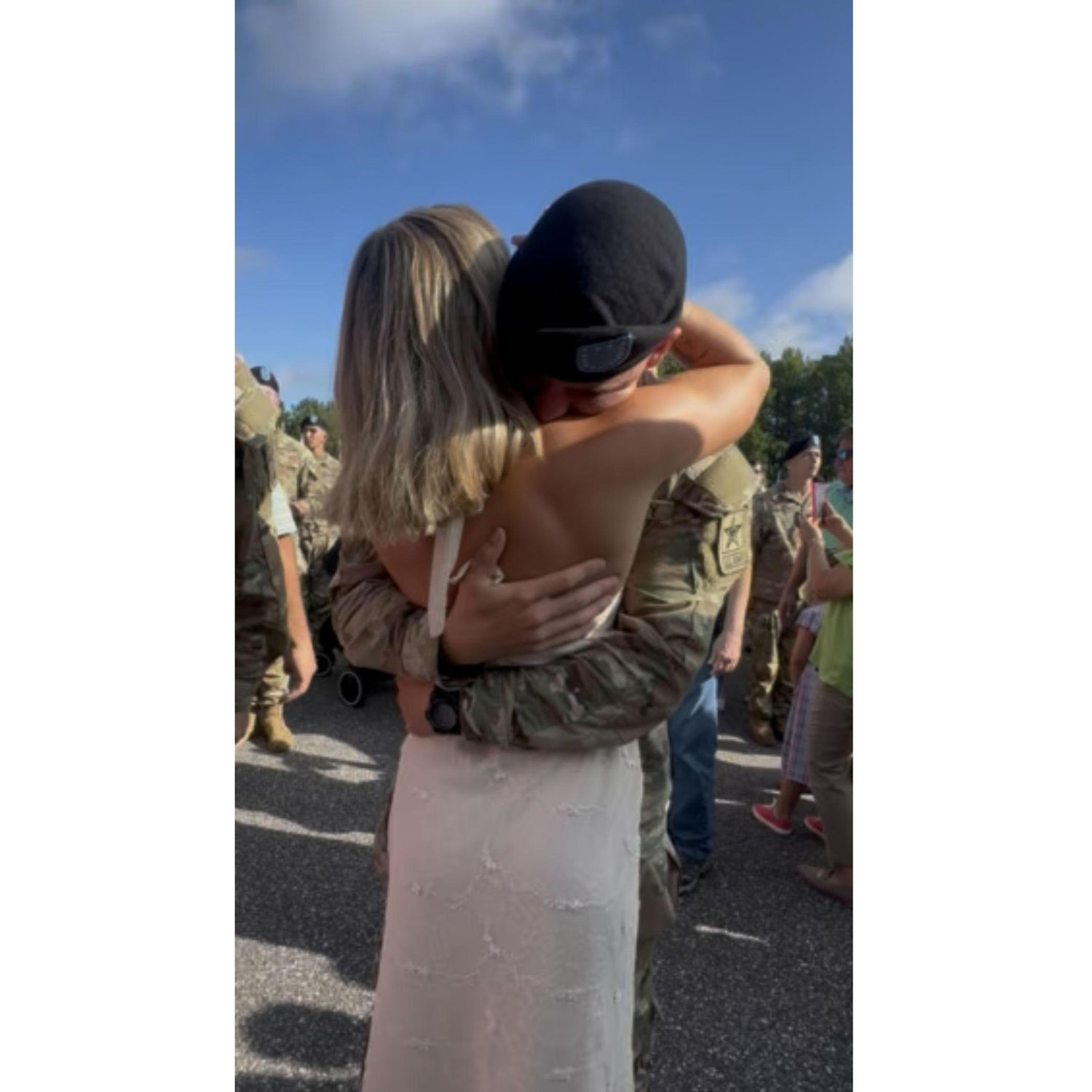 First hug after a long 3 months