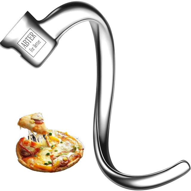Stainless Steel Spiral Dough Hook Replacement for KitchenAid 4.5-5 Qt. Tilt-Head Stand Mixers.Accessories Compatible for Kitchen Aid K45, K45SS, KN15E1X, KSM75, KSM85PS, KSM88PSQ, KSM90 etc.