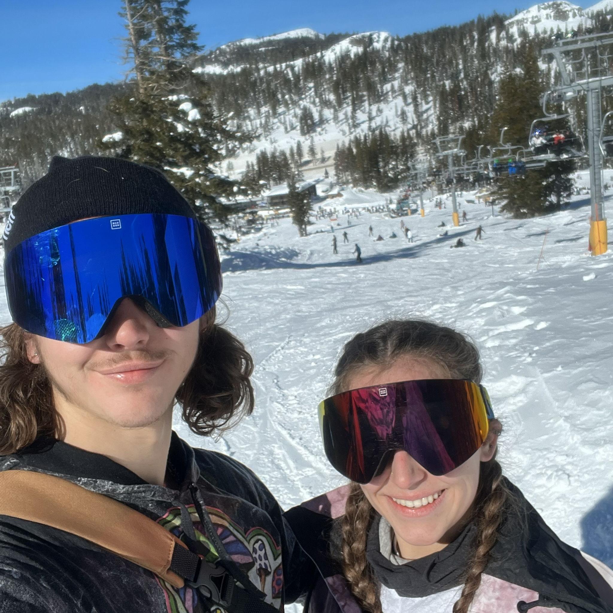 Laken's second time snowboarding ever!