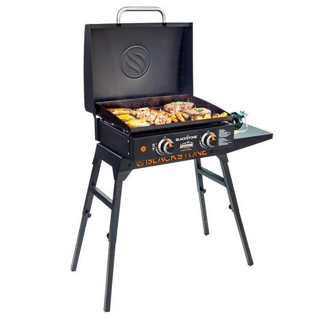 22" Adventure Ready Tabletop Griddle with Hood & Stand