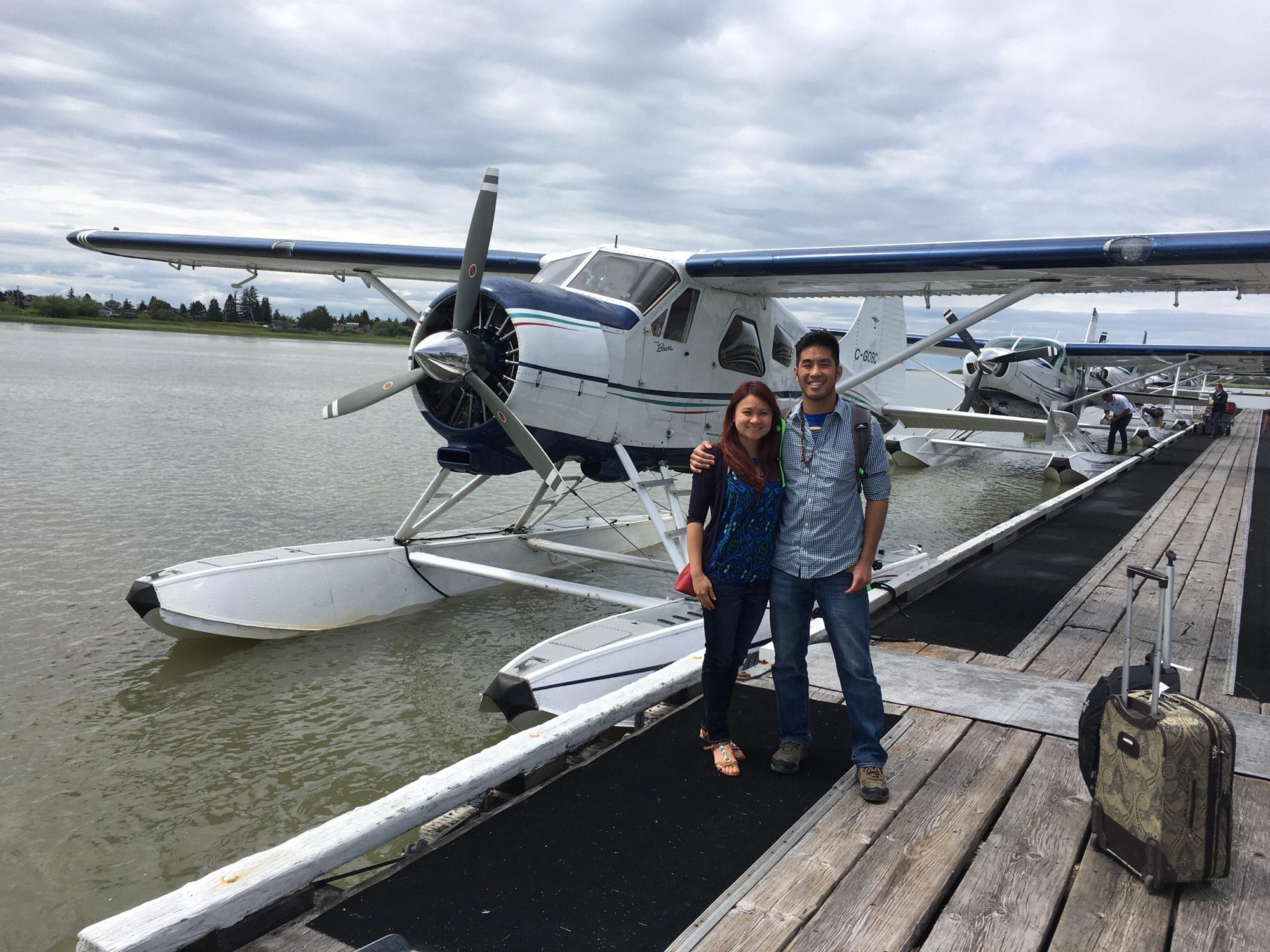 On our way to my cousin's wedding at Salt Spring Island!