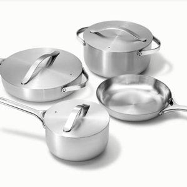 Stainless Steel Cookware Set | Caraway | 12-pc set