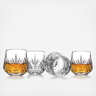 Dublin Crystal Whiskey Glass, Set of 4