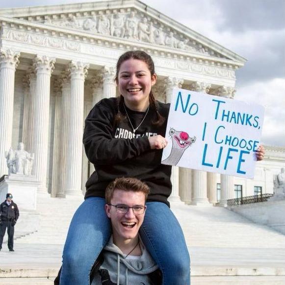 Our second March for Life in D.C.! We haven't been back since, but hope to go to more in the coming years! (January 2023)