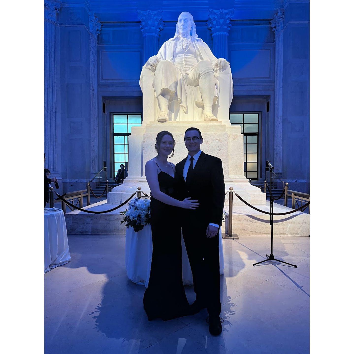 Philadelphia celebrating Mary and Greg's wedding
