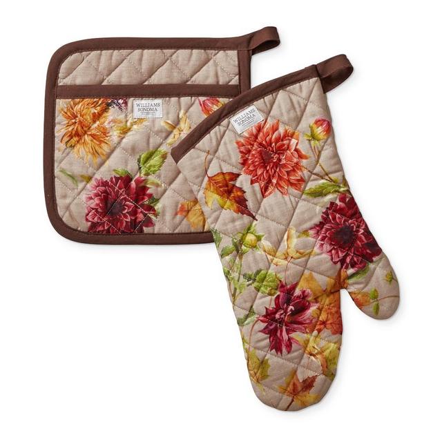 Harvest Bloom Oven Mitt & Potholder Set