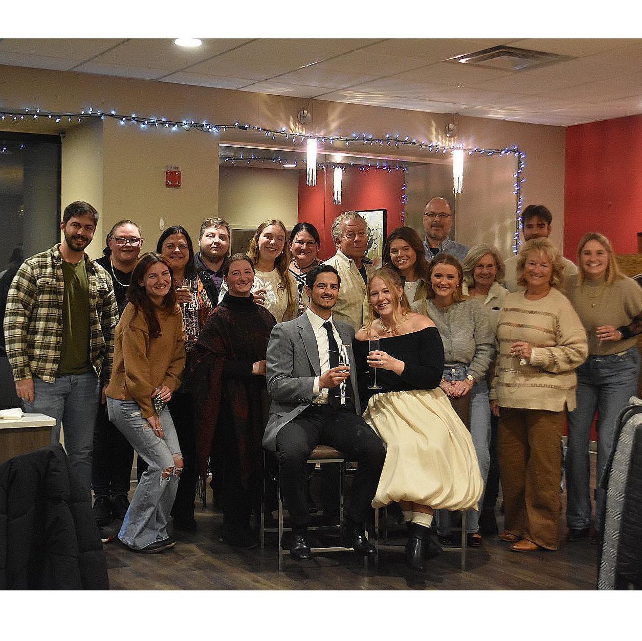 Following the proposal, Maxwell surprised Amanda by inviting our closest family and friends to celebrate with us!!