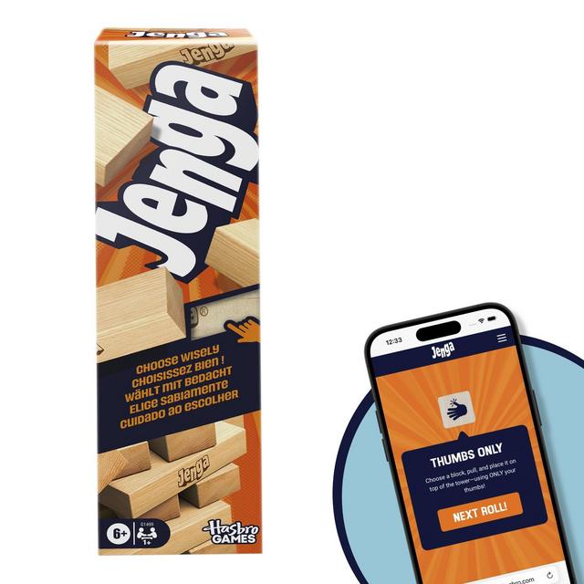 Hasbro Gaming Jenga Board Game with More Ways to Play