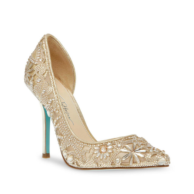 Betsey Johnson Women's Chic Rhinestone Evening Pumps