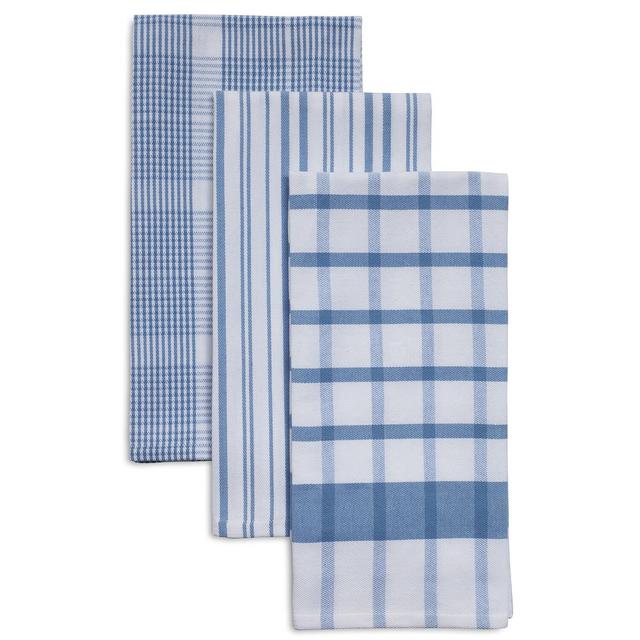 Assorted Twill Kitchen Towels, 28" x 20", Set of 3