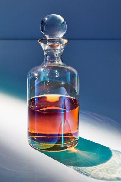 Iridescent Glass Decanter