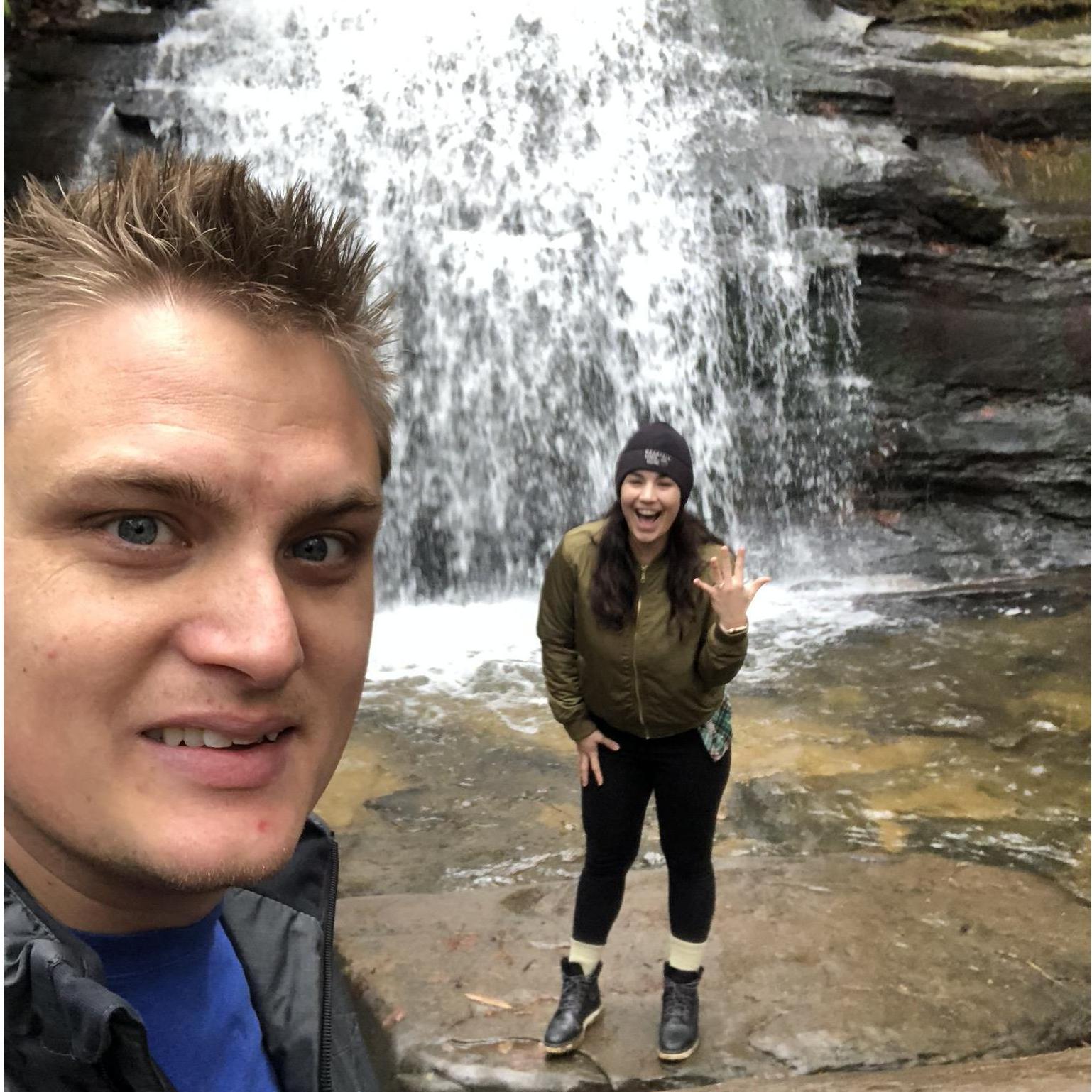 10 minutes after Lance proposed. We will forever love Blue Ridge.