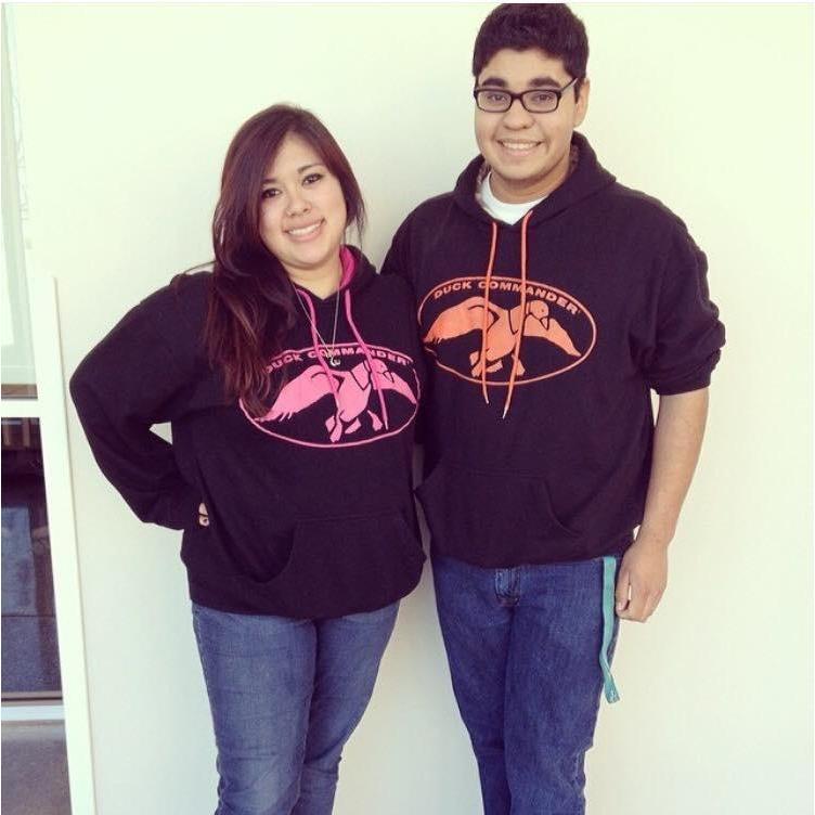A young picture of us outside of our classroom at TCC.