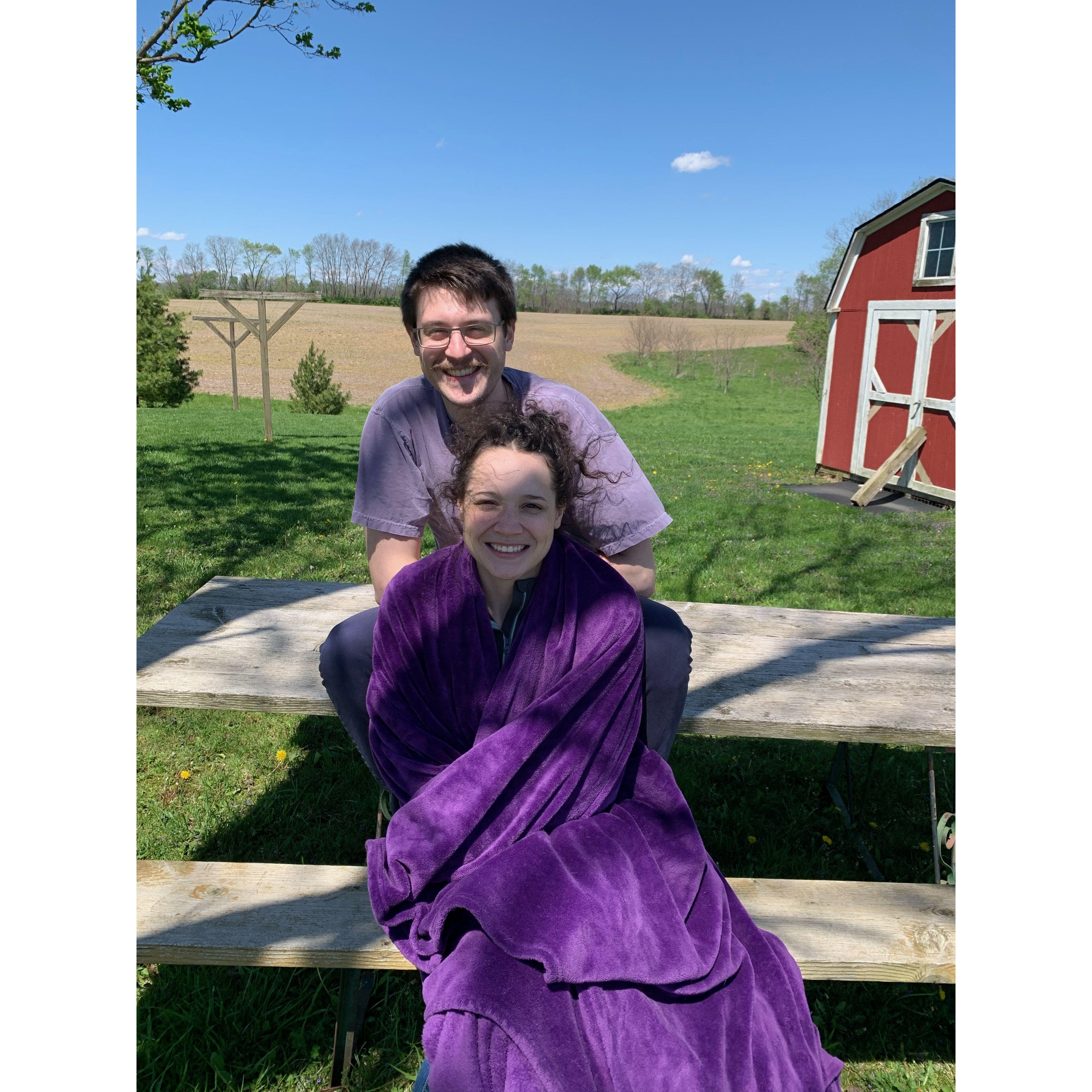 Visiting Bekah's family farm May 2021