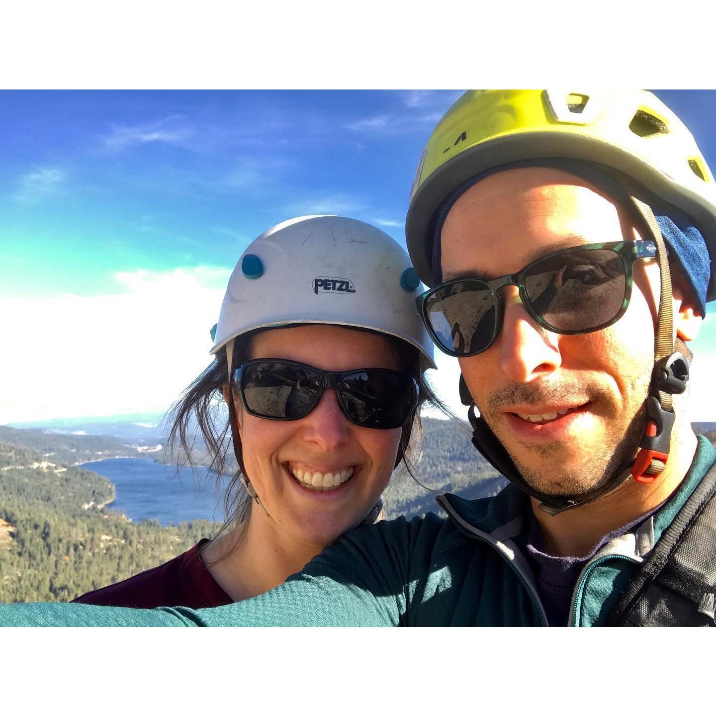 Climbing at Donner