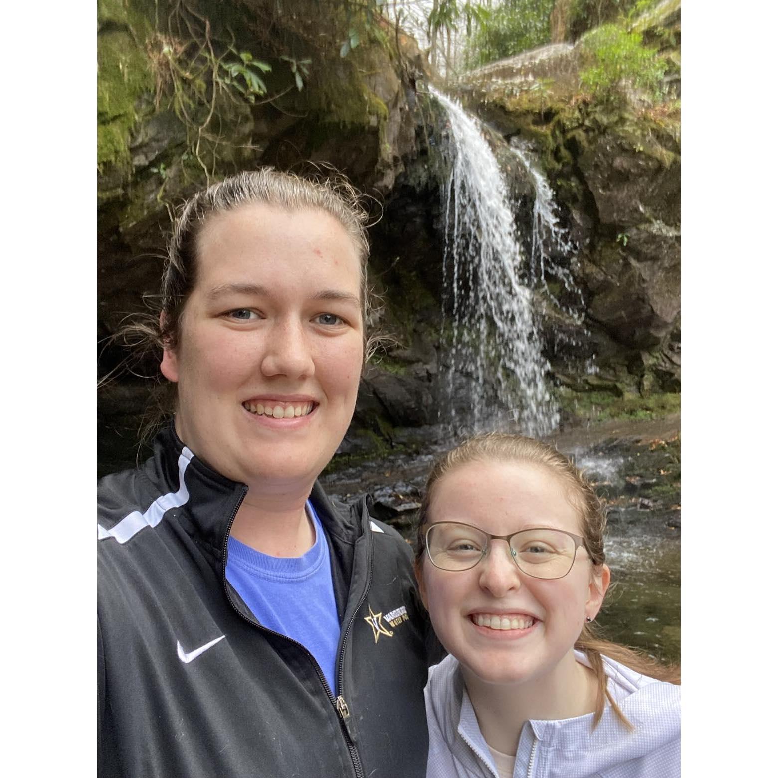 This trip to Gatlinburg in November 2021 included one of our many waterfall visits over the years.