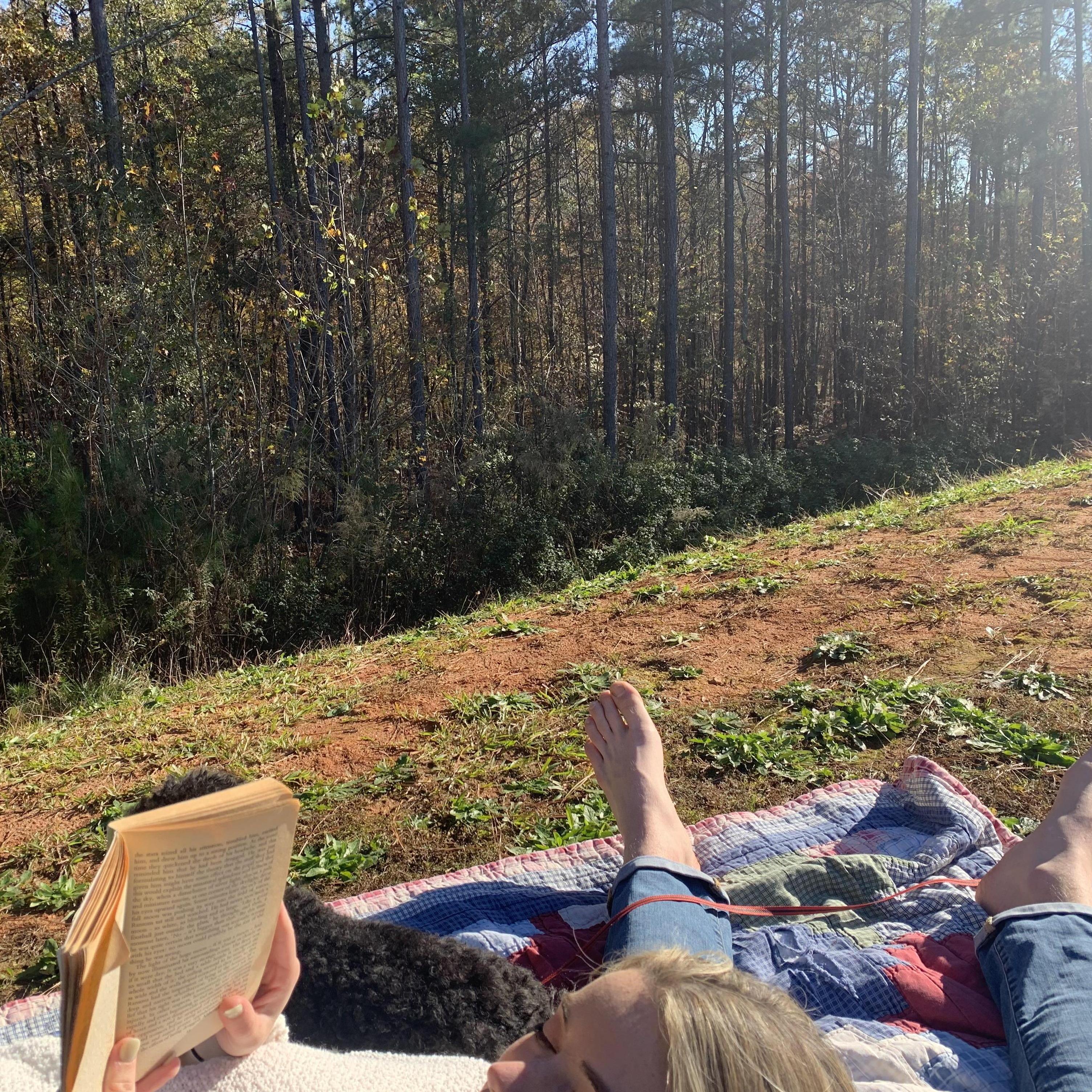 Spent 2 weeks quarantining with my family in Georgia over Thanksgiving 2020 when Joseph got Covid. We read lots of CS Lewis and played lots of card games with my mom.